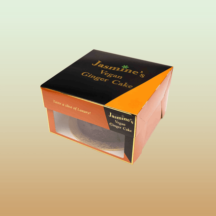 8 Inch Round Luxury Jasmine's Vegan Ginger Cake