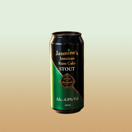 Jasmine's Jamaican Rum Cake Stout - The Drink Of Respect (min order 4 cans)