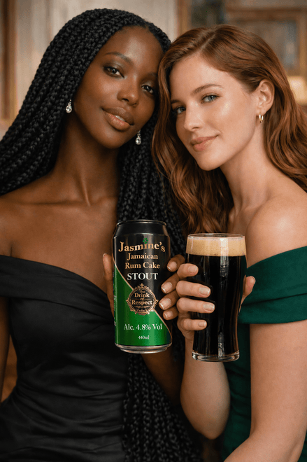Jasmine's Jamaican Rum Cake Stout - The Drink Of Respect (min order 4 cans)