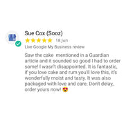 Jasmine's Jamaican Rum Cake - Creamed Luxury Slices (min order 3 slices)