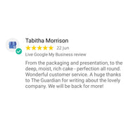 Jasmine's Jamaican Rum Cake - Uncreamed Luxury Slices (min order 3 slices)