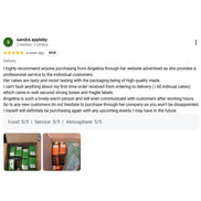 Jasmine's Vegan Ginger Cake Luxury Slices (min order 3 slices)